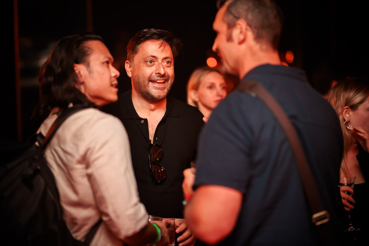 ConsistenC team networking at a blockchain event